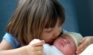 Geschwister auf das Kennenlernen Ihres neuen Babys vorbereiten 