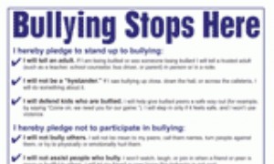 Mobbing hört hier auf Ausdruckbares Versprechen 