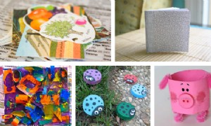 5 recycelte Bastelideen für Kinder 