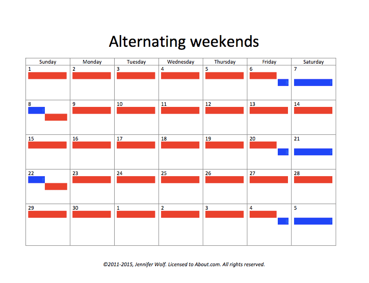 Kreative Optionen für Eltern zur Entwicklung von Besuchsplänen für Kinder 