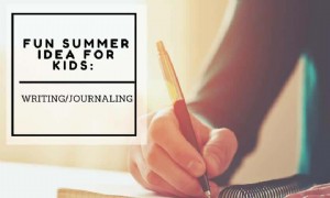 Lustige Sommeridee für Kinder:Schreiben / Tagebuch führen 