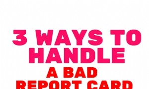 3 Möglichkeiten, mit einem schlechten Zeugnis umzugehen