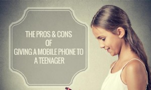 Die Vor- und Nachteile, einem Teenager ein Mobiltelefon zu geben 